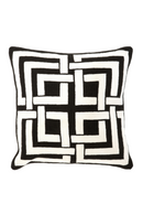 Coussin géométrique Noir & Blanc | Eichholtz Blakes | Meubleluxe.fr
