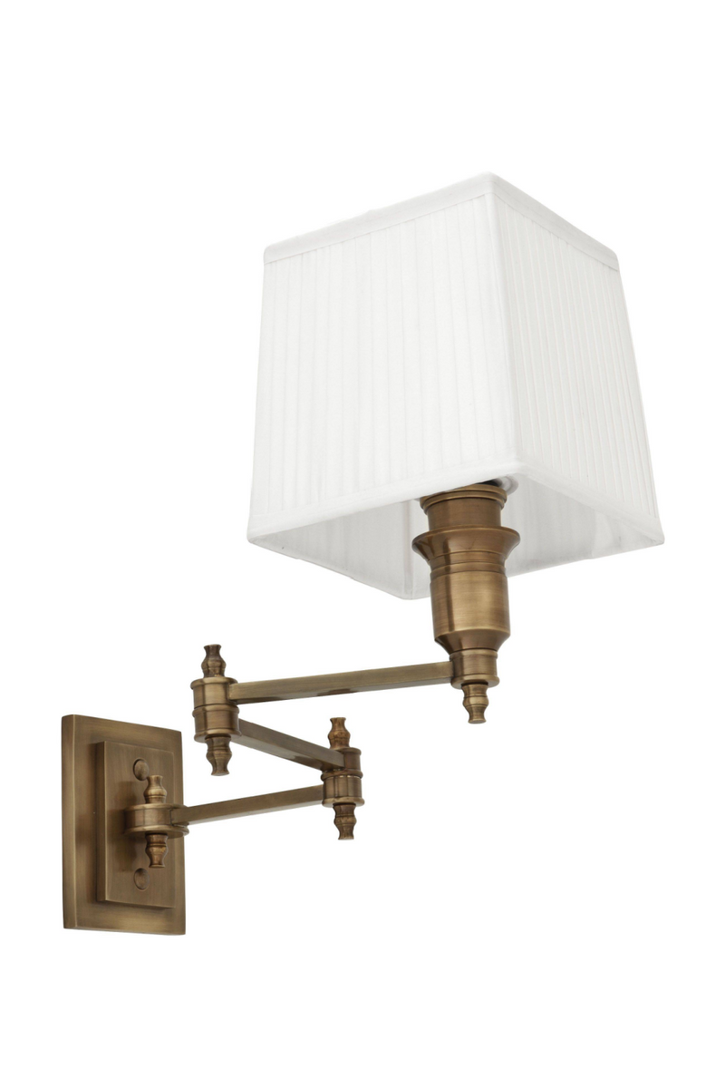 Lampe murale pivotante dorée | Eichholtz Lexington | Meubleluxe.fr