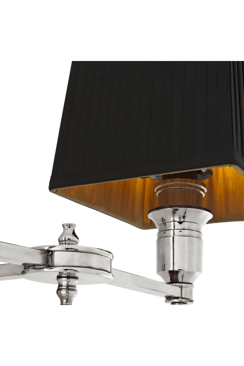 Lampe murale pivotante double argent | Eichholtz Lexington | Meubleluxe.fr