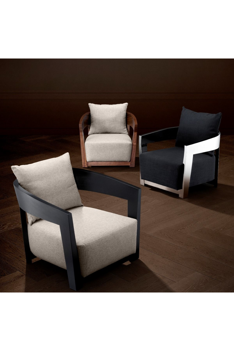 Fauteuil beige | Eichholtz Rubautelli | Meubleluxe.fr