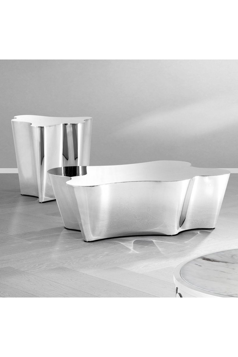 Table basse en argent | Eichholtz Sceptre | Meubleluxe.fr