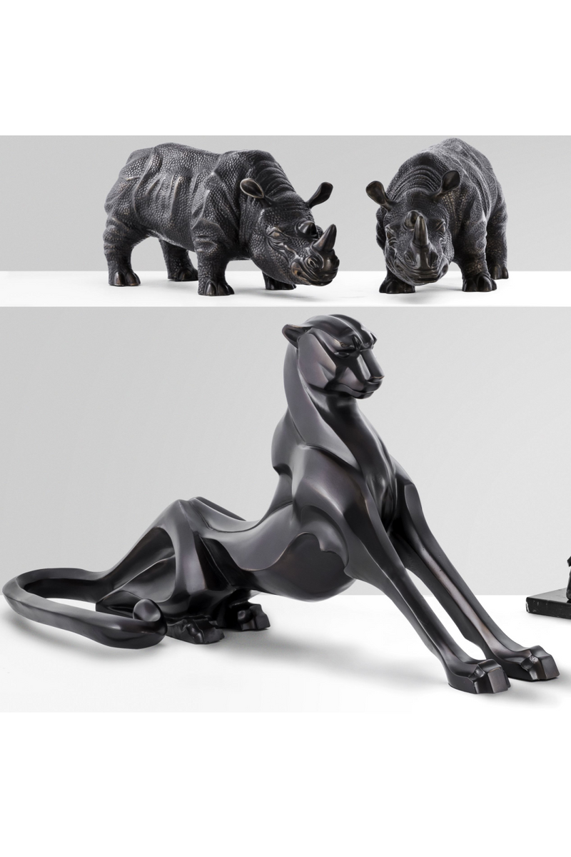 Statue de guépard en bronze | Eichholtz Cheetah | Meubleluxe.fr