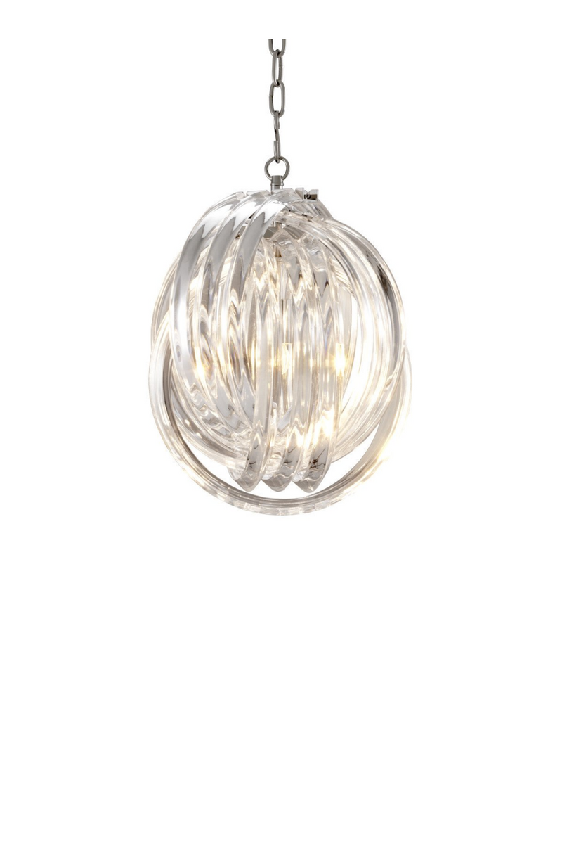 Lustre rond  en acrylique S | Eichholtz Marco Polo | Meubleluxe.fr