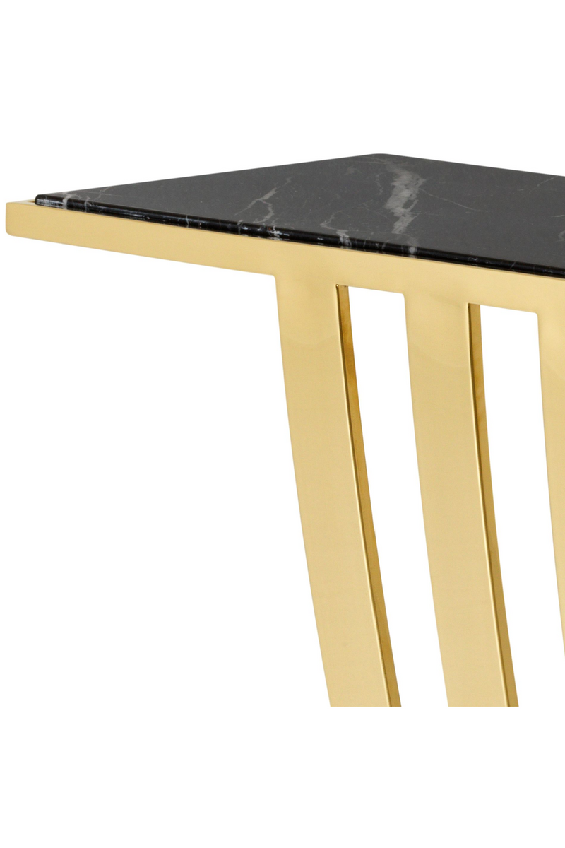 Console dorée Art Déco | Eichholtz Beau Deco | Meubleluxe.fr