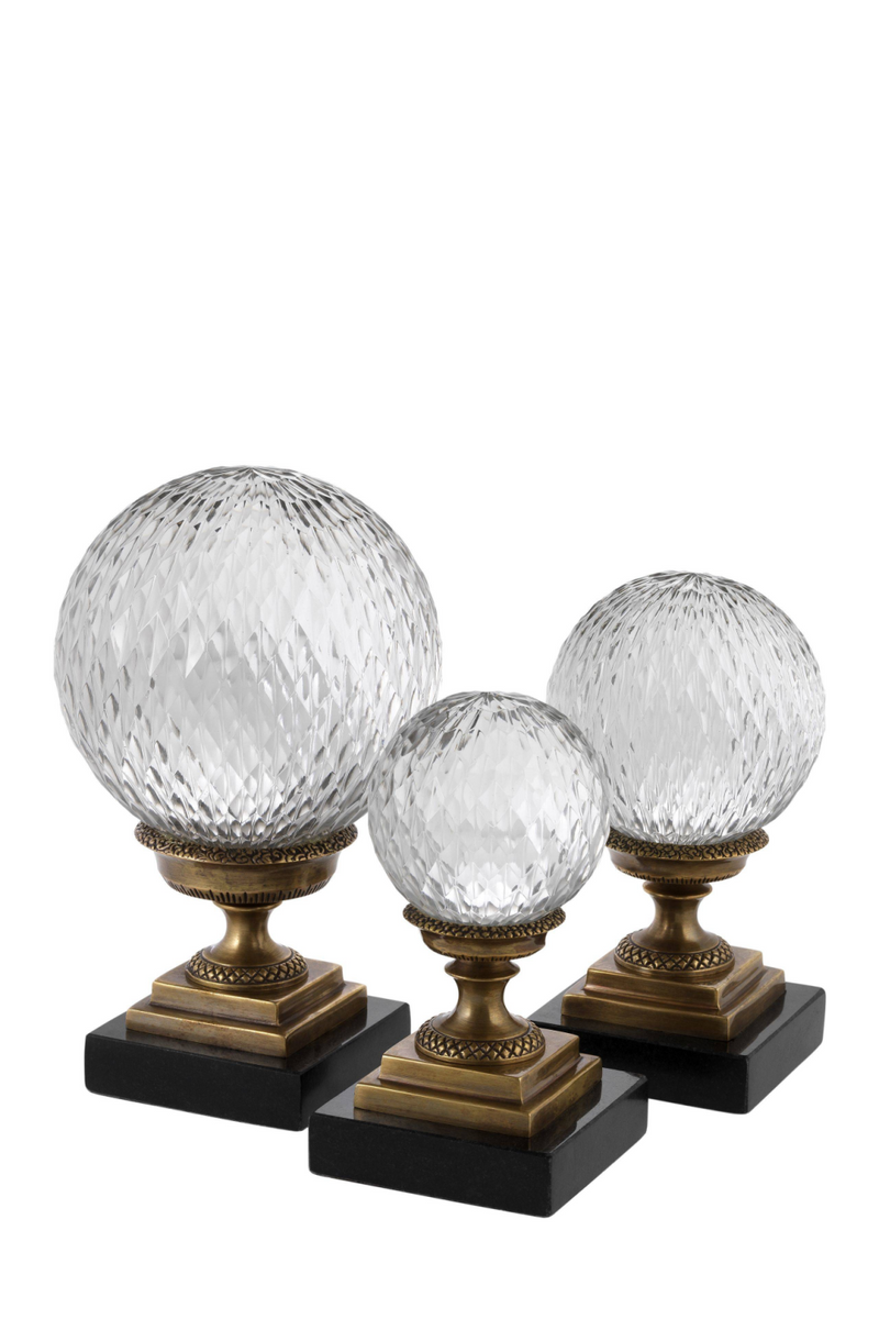 Boules décoratives (lot de 3) | Eichholtz Divani | Meubleluxe.fr