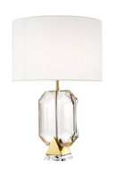 Lampe blanche en verre | Eichholtz Emerald | Meubleluxe.fr
