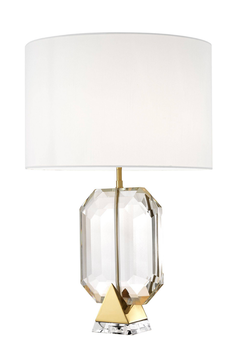 Lampe blanche en verre | Eichholtz Emerald | Meubleluxe.fr