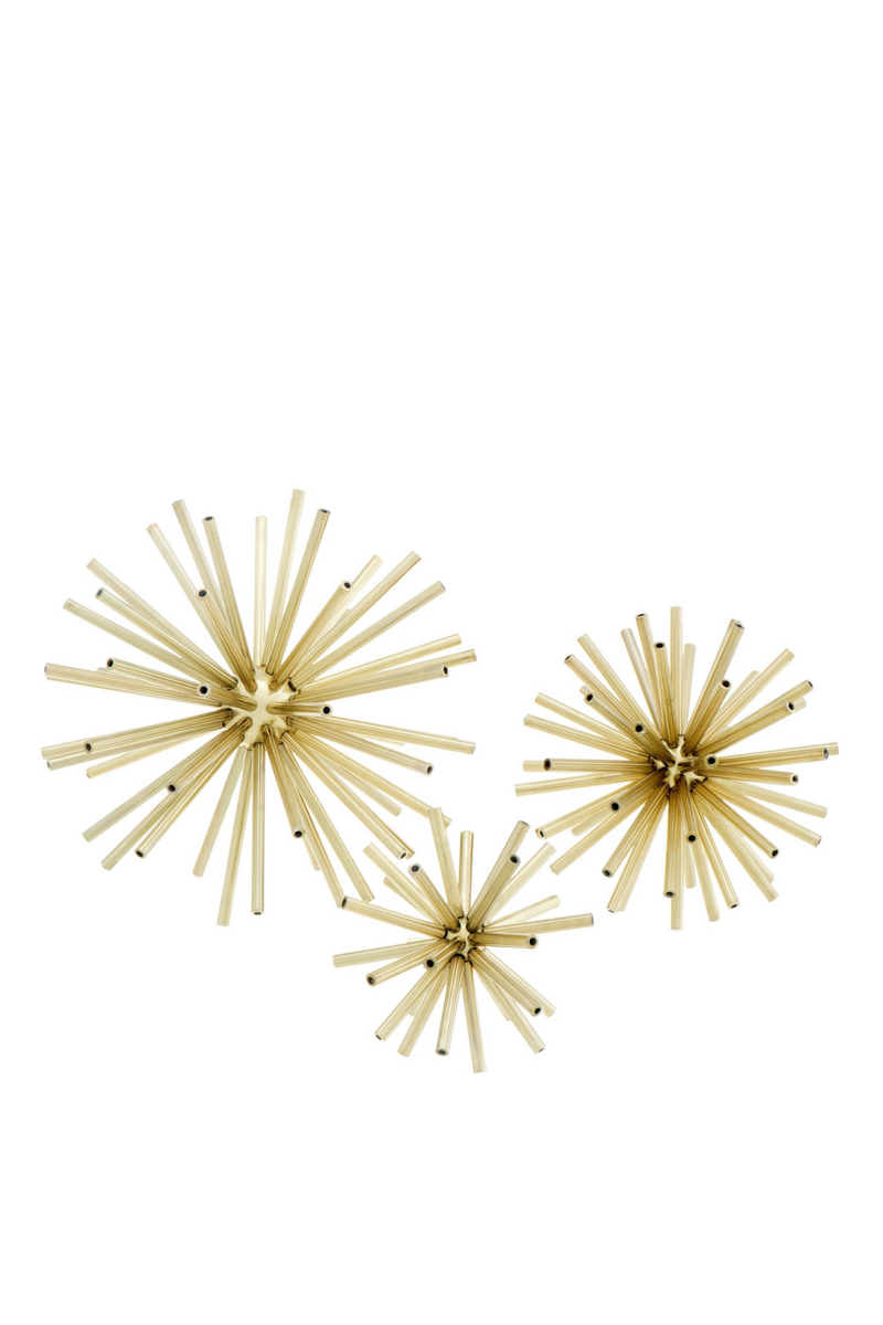 Objets décoratifs dorés (lot de 3) | Eichholtz Meteor | Meubleluxe.fr