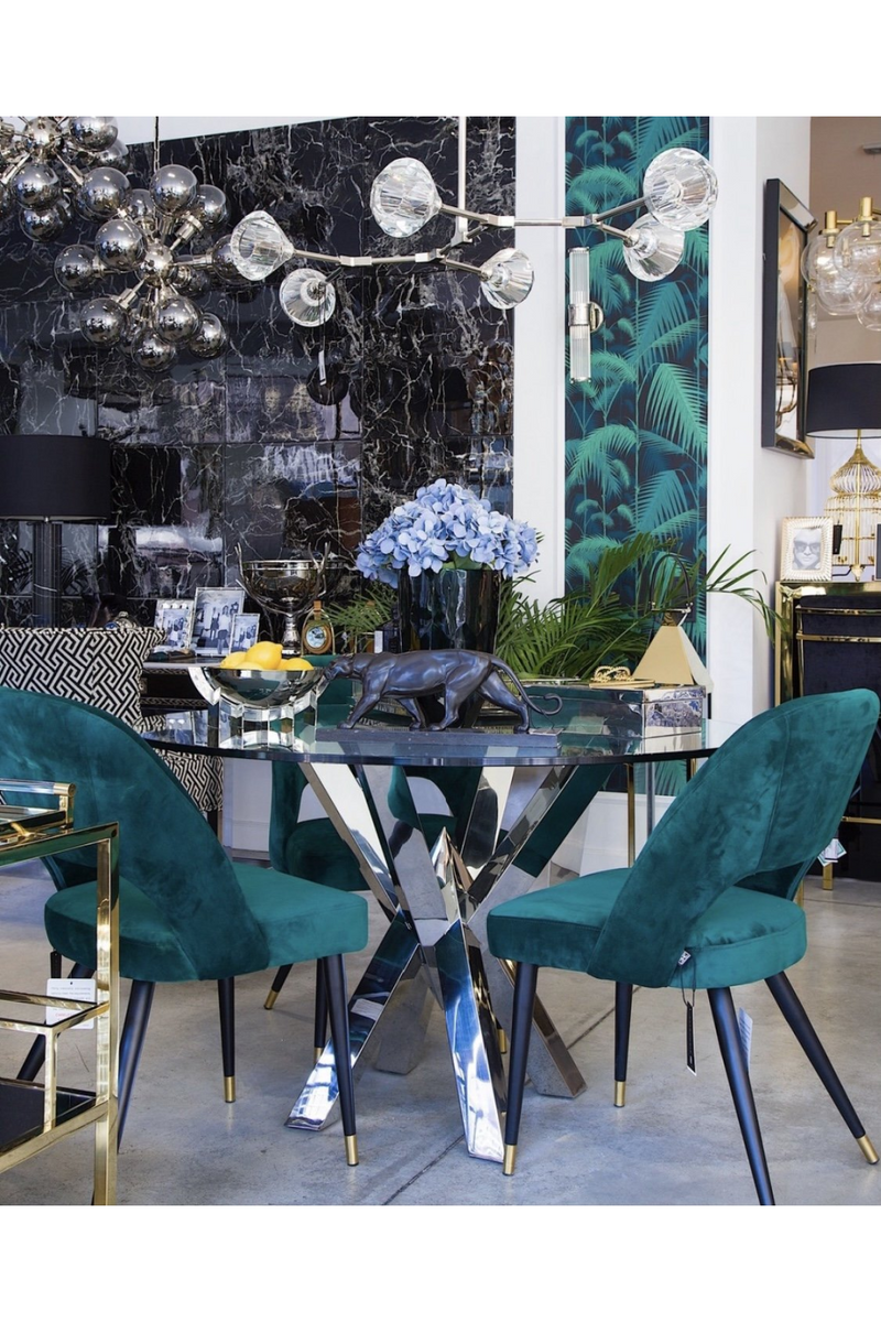 Table ronde en verre | Eichholtz Triumph | Meubleluxe.fr