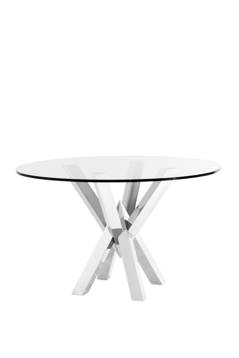 Table ronde en verre | Eichholtz Triumph | Meubleluxe.fr