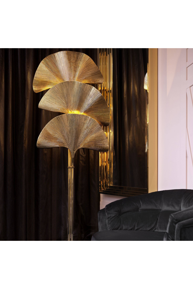 Lampadaire doré | Eichholtz Las Palmas | Meubleluxe.fr