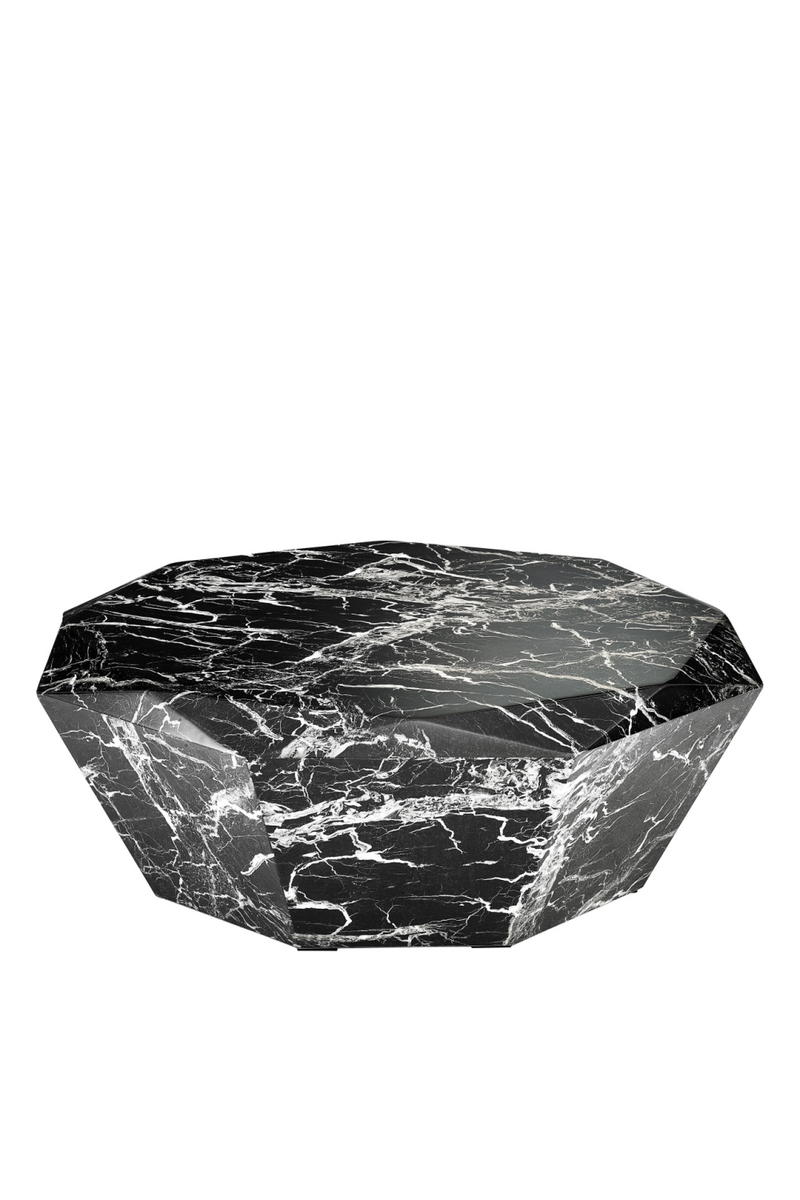 Table basse en marbre noir | Eichholtz Diamond | Meubleluxe.fr