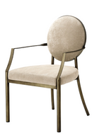 Chaise de salle à manger écru | Eichholtz Scribe | Meubleluxe.fr