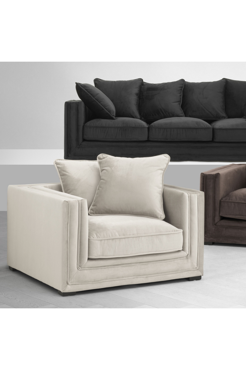 Fauteuil beige | Eichholtz Menorca | Meubleluxe.fr
