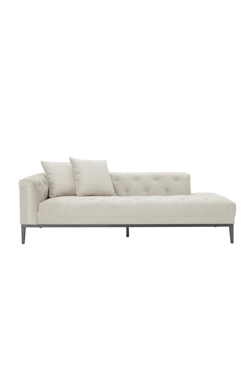 Beige quilted corner sofa (left) | Eichholtz Cesare