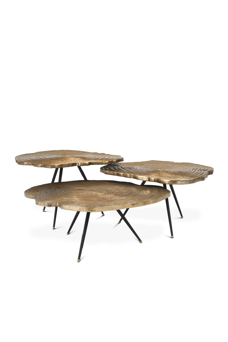 Table basse en bois (lot de 3) | Eichholtz Quercus | Meubleluxe.fr