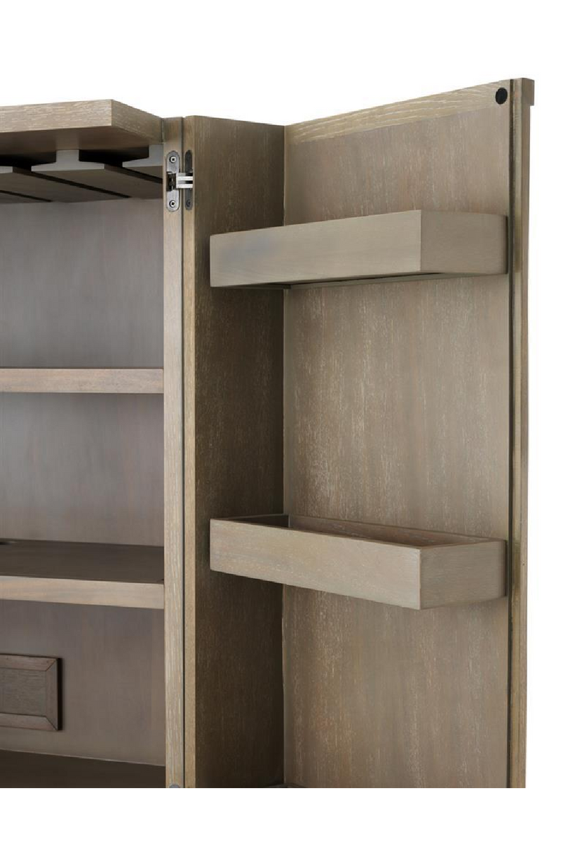 Armoire à vins en chêne Art Déco | Eichholtz Highland | Meubleluxe.fr