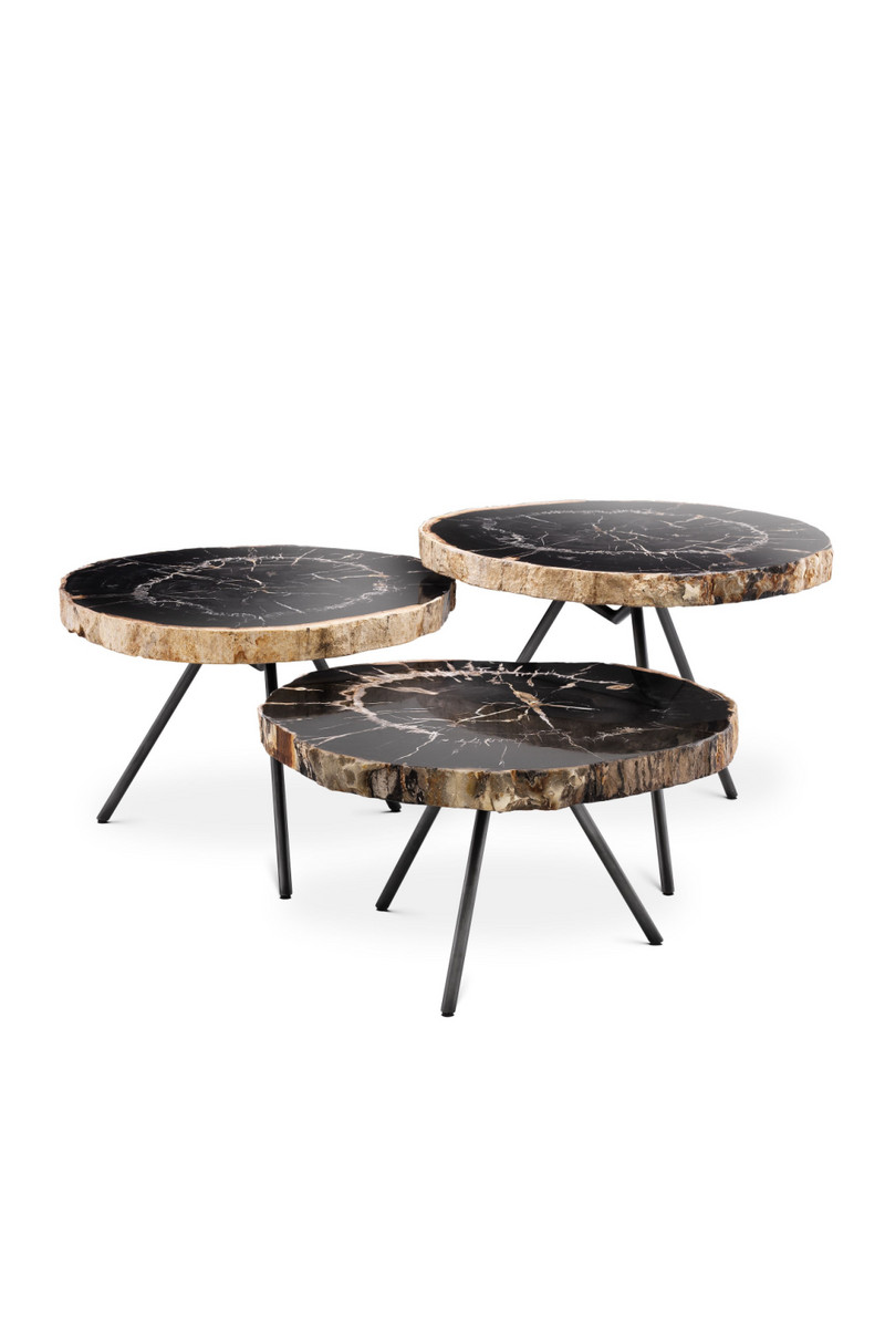 Table basse en bois (lot de 3) | Eichholtz De Soto | Meubleluxe.fr