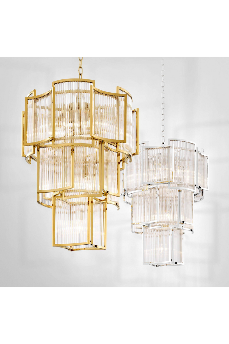 Glass Chandelier | Eichholtz Jet Set | Meubleluxe.fr