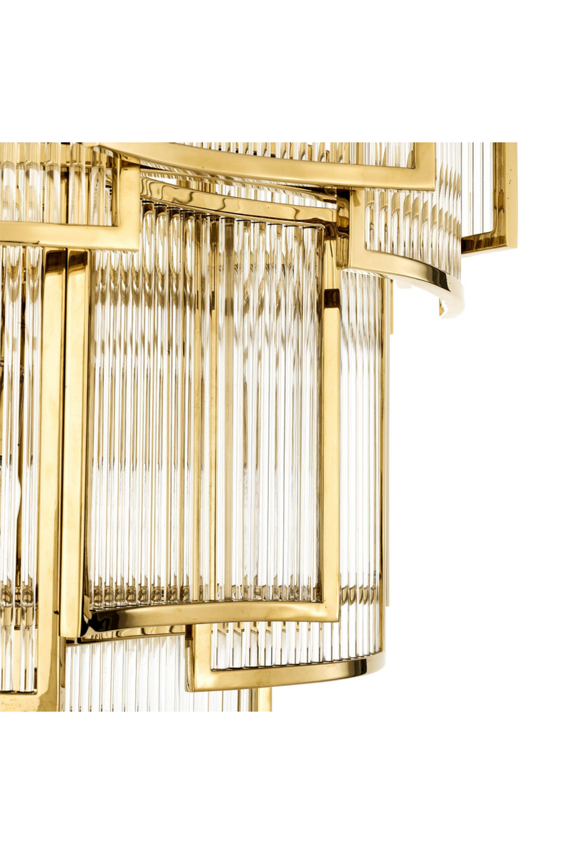 Lustre doré en verre | Eichholtz Jet Set | Meubleluxe.fr