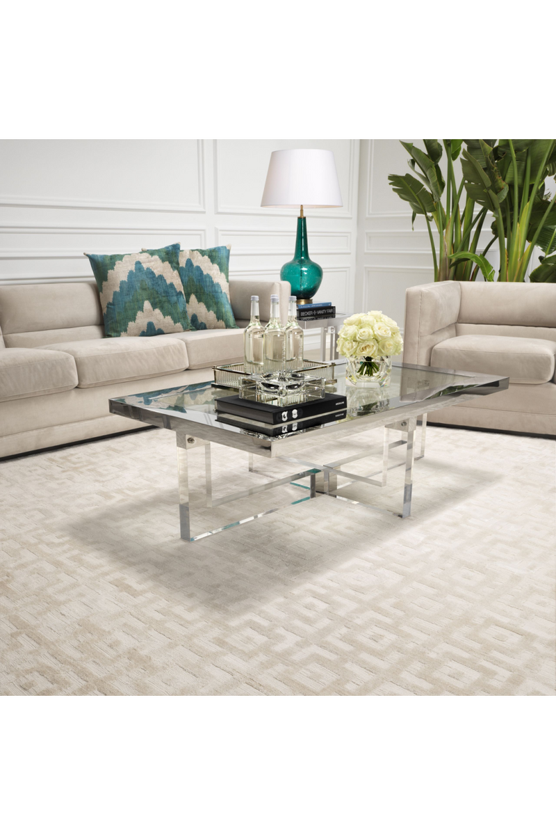 Tapis beige ivoire 170x240 cm | Eichholtz Reeves | Meubleluxe.fr