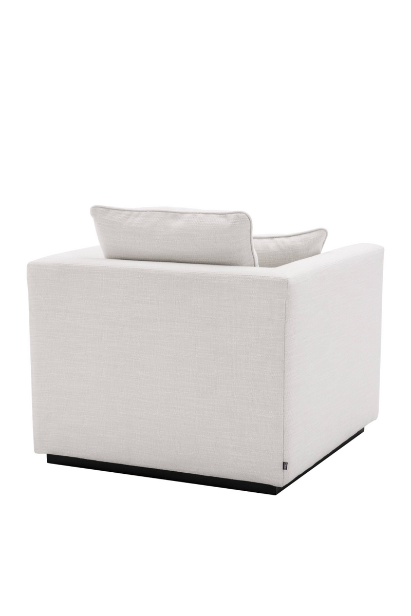 Fauteuil cubique blanc cassé | Eichholtz Taylor | Meubleluxe.fr