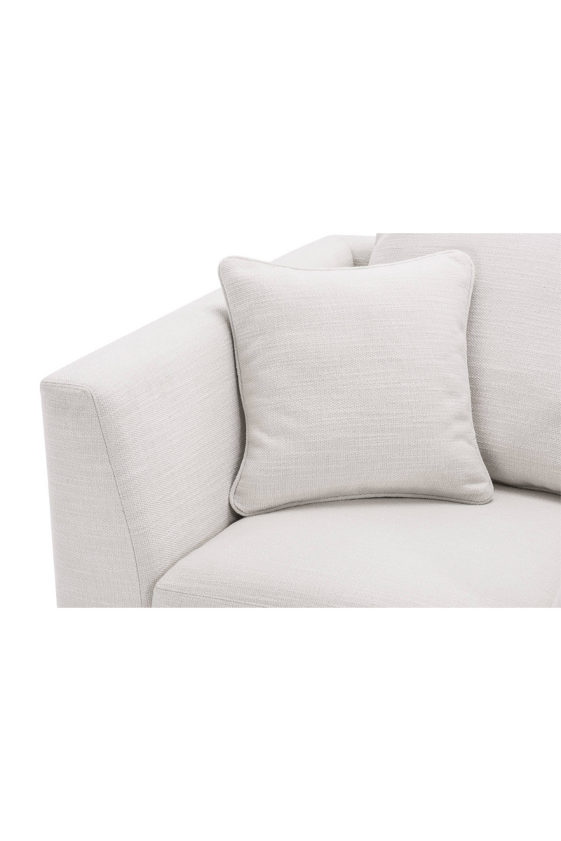 Fauteuil cubique blanc cassé | Eichholtz Taylor | Meubleluxe.fr