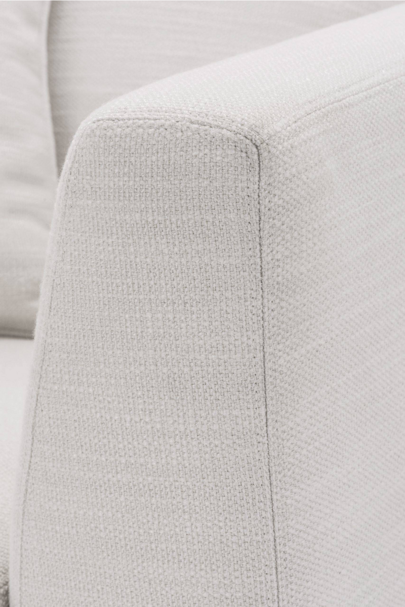 Fauteuil cubique blanc cassé | Eichholtz Taylor | Meubleluxe.fr