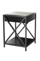 Table de chevet noire | Eichholtz Beverly Hills | Meubleluxe.fr