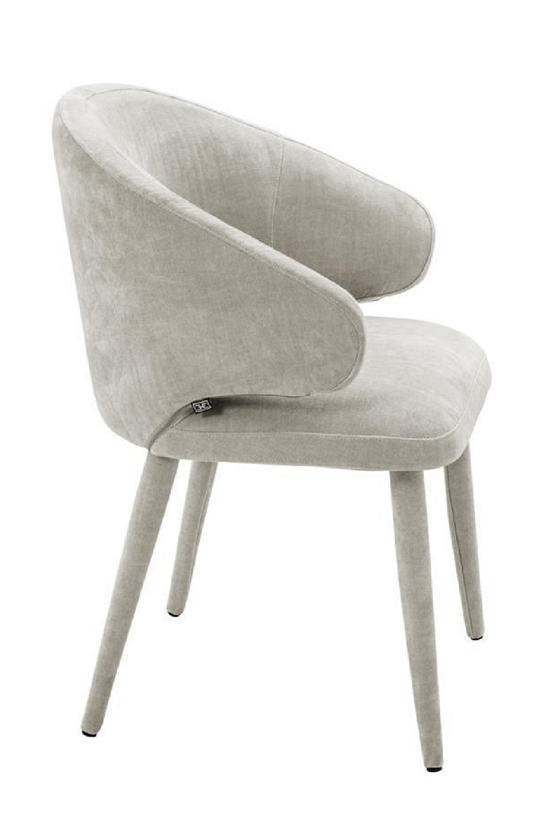 Chaise de salle à manger gris sable | Eichholtz Cardinale | Meubleluxe.fr