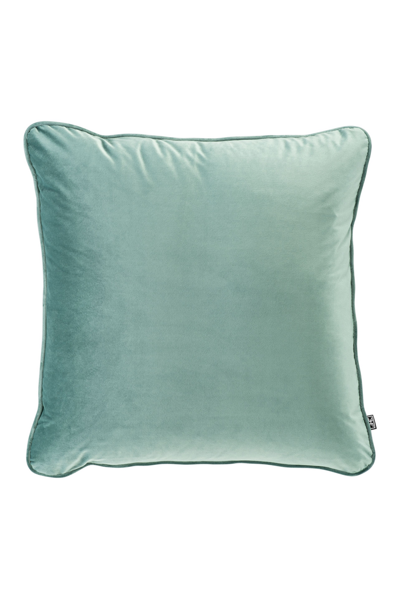 Coussin en velours turquoise | Eichholtz Roche | Meubleluxe.fr