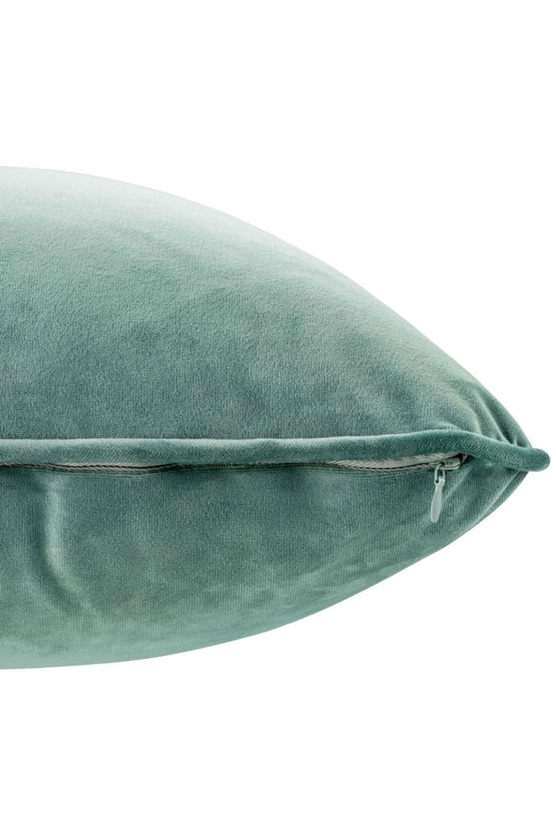 Coussin en velours turquoise | Eichholtz Roche | Meubleluxe.fr