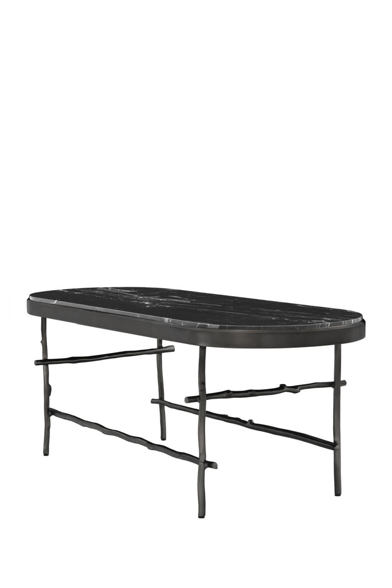 Table basse noire en marbre | Eichholtz Tomasso | Meubleluxe.fr