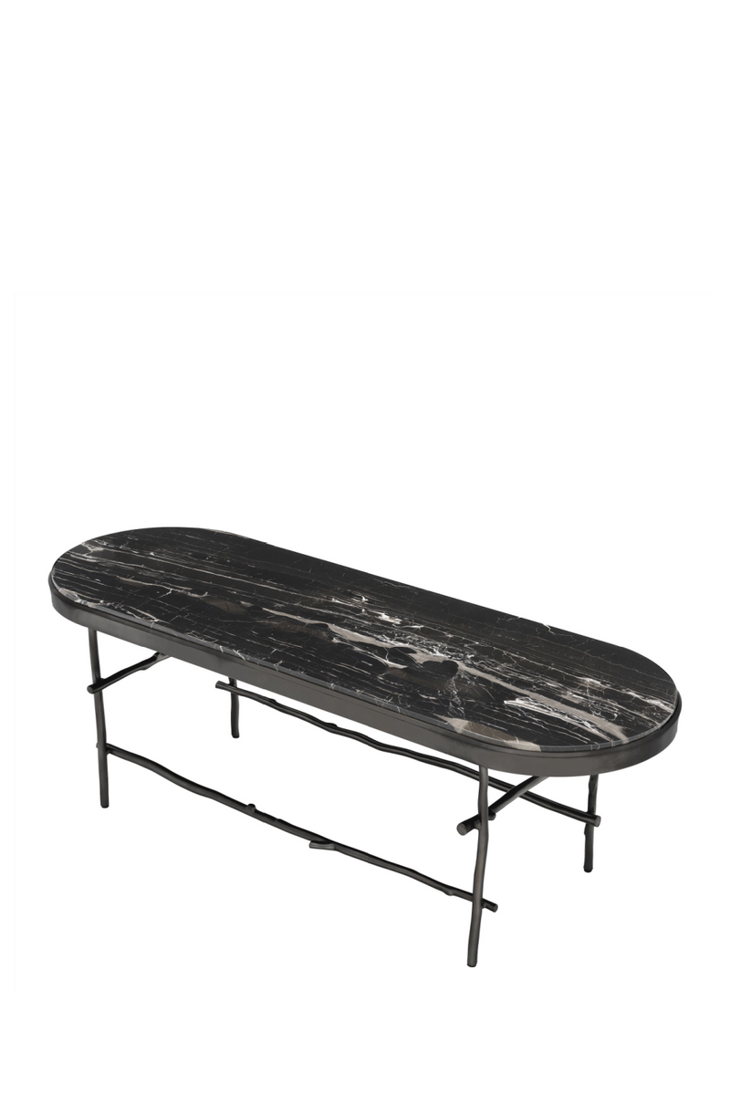 Table basse noire en marbre | Eichholtz Tomasso | Meubleluxe.fr