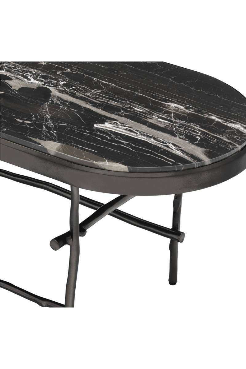 Table basse noire en marbre | Eichholtz Tomasso | Meubleluxe.fr