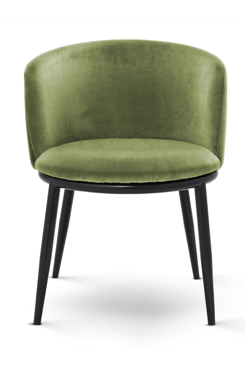 Chaises en velours vert (lot de 2) | Eichholtz Filmore | Meubleluxe.fr