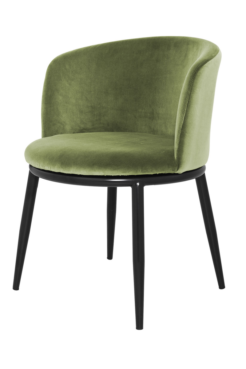 Chaises en velours vert (lot de 2) | Eichholtz Filmore | Meubleluxe.fr