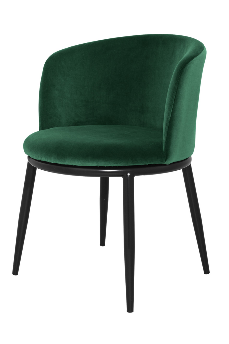 Chaises en velours vert (lot de 2) | Eichholtz Filmore | Meubleluxe.fr