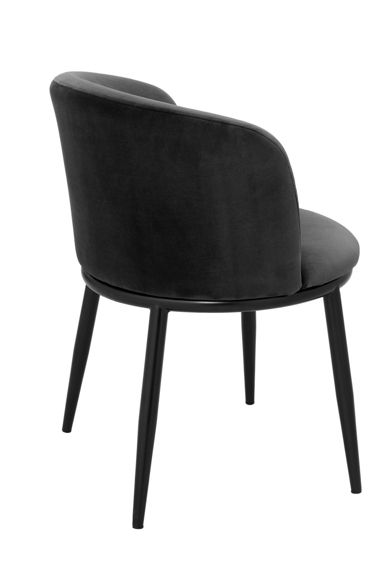 Chaises en velours noir (lot de 2) | Eichholtz Filmore | Meubleluxe.fr