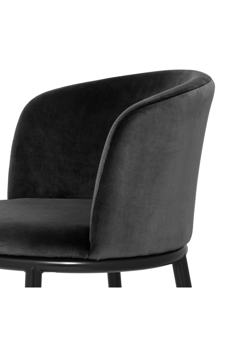 Chaises en velours noir (lot de 2) | Eichholtz Filmore | Meubleluxe.fr