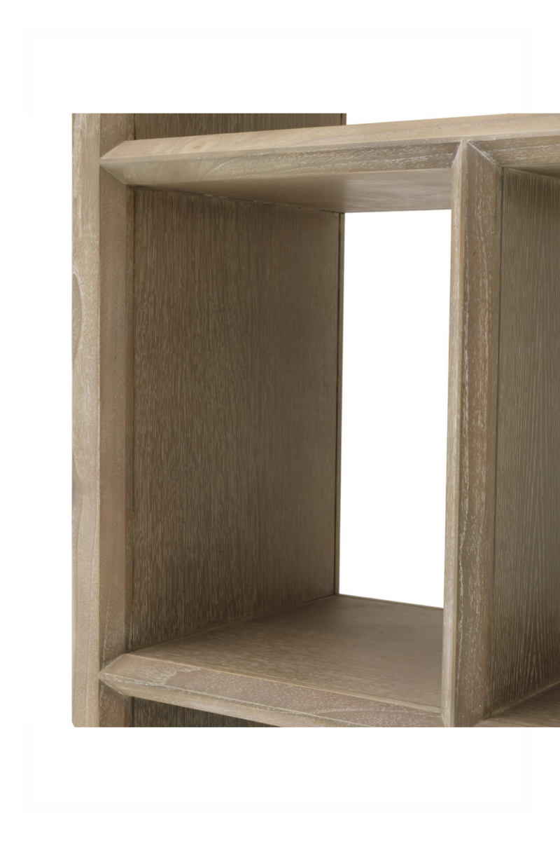 Étagère de rangement en chêne lavé | Eichholtz Marguesa | Meubleluxe.fr