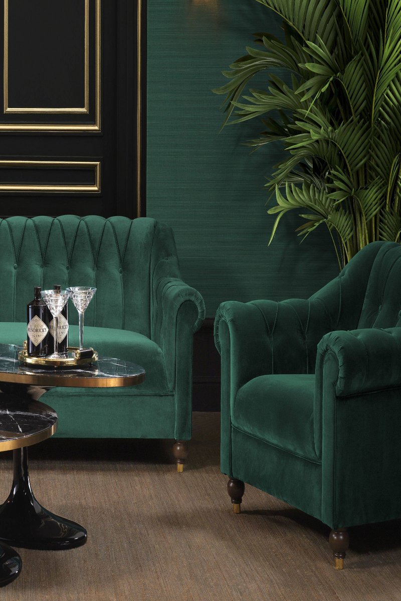 Fauteuil vert | Eichholtz Brian | Meubleluxe.fr