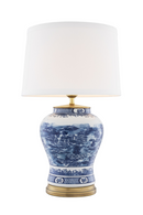 Lampe chinoise bleue | Eichholtz Chinese Blue | Meubleluxe.fr