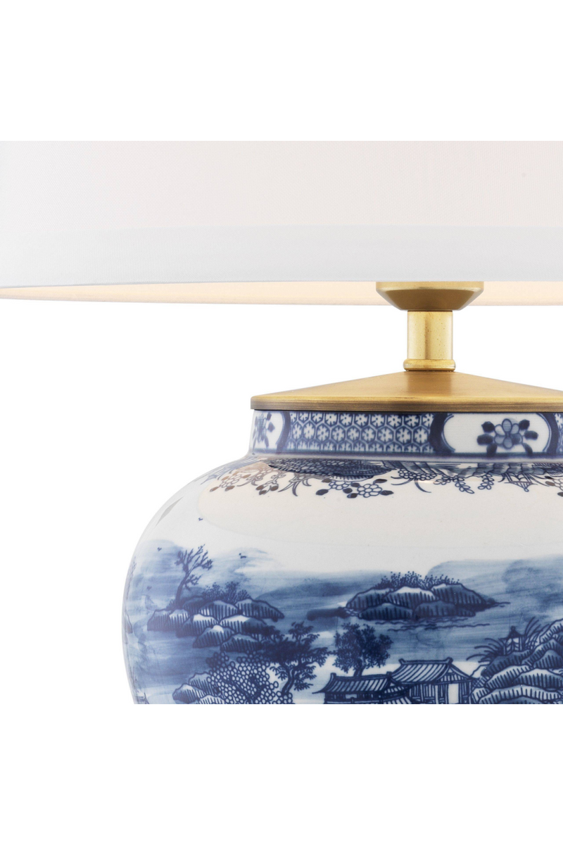 Lampe chinoise bleue | Eichholtz Chinese Blue | Meubleluxe.fr