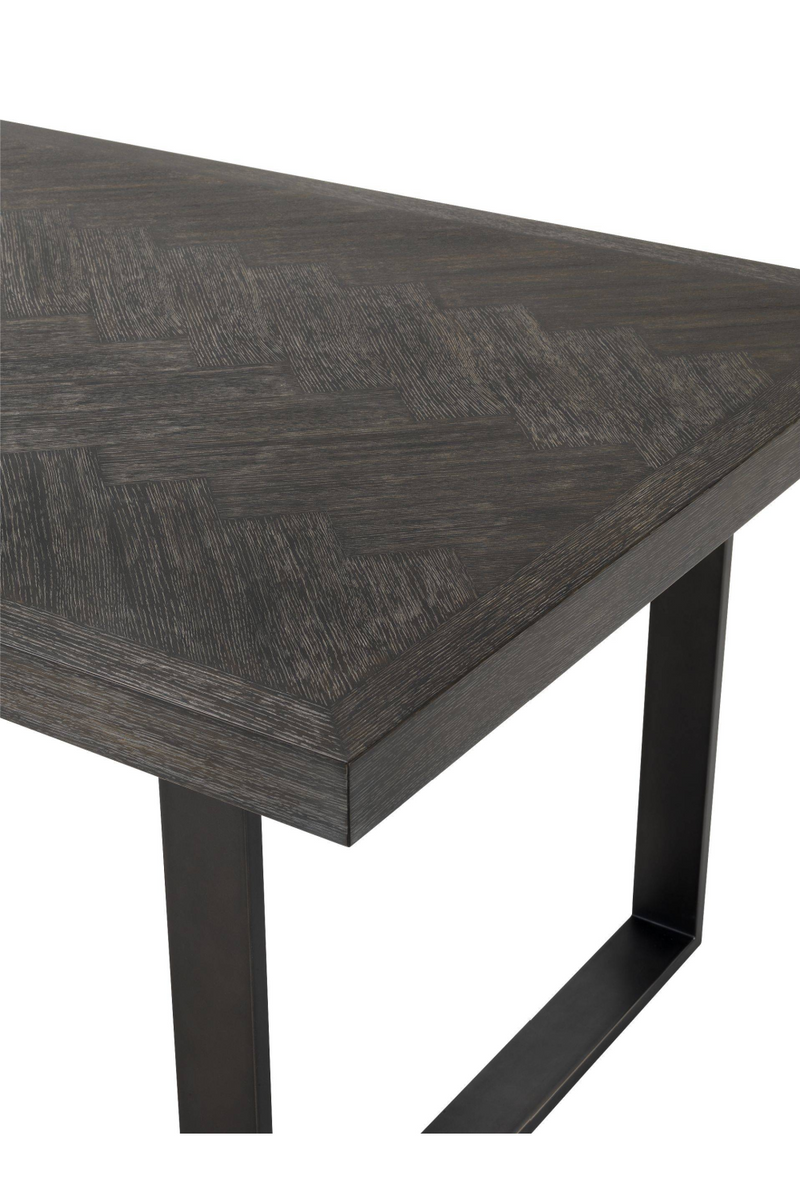 Table à manger en chêne finition bronze | Eichholtz Melchior | Meubleluxe.fr