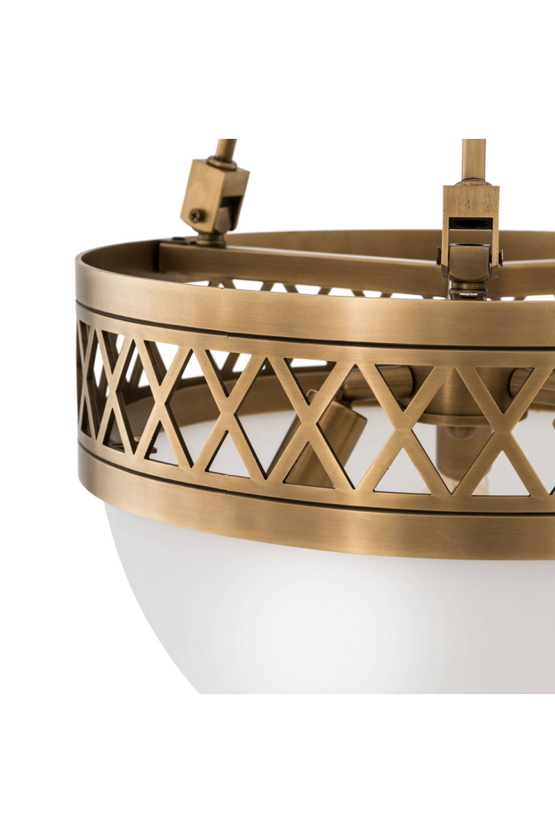 Lustre en laiton vieilli | Eichholtz Bistroquette | Meubleluxe.fr