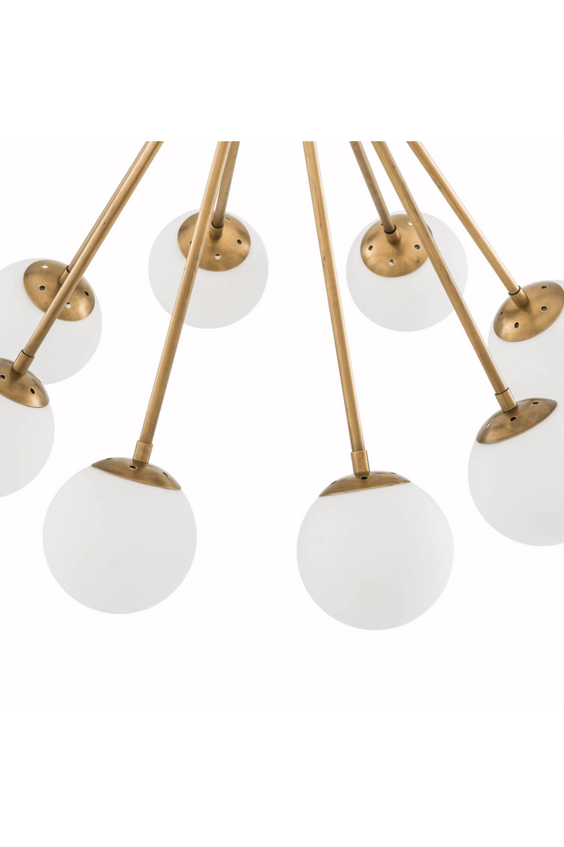 Lustre en laiton et verre | Eichholtz Luxor | Meubleluxe.fr