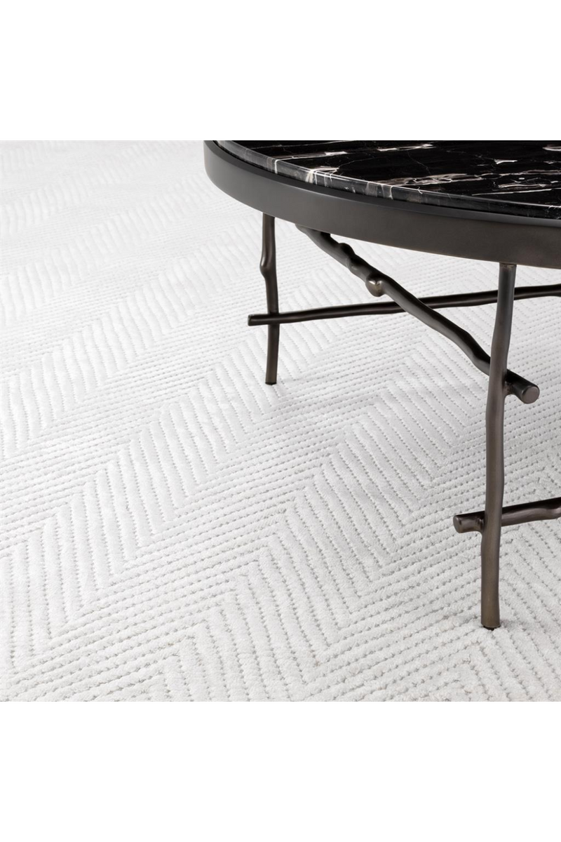 Tapis blanc cassé 170x240 cm | Eichholtz Herringbone | Meubleluxe.fr