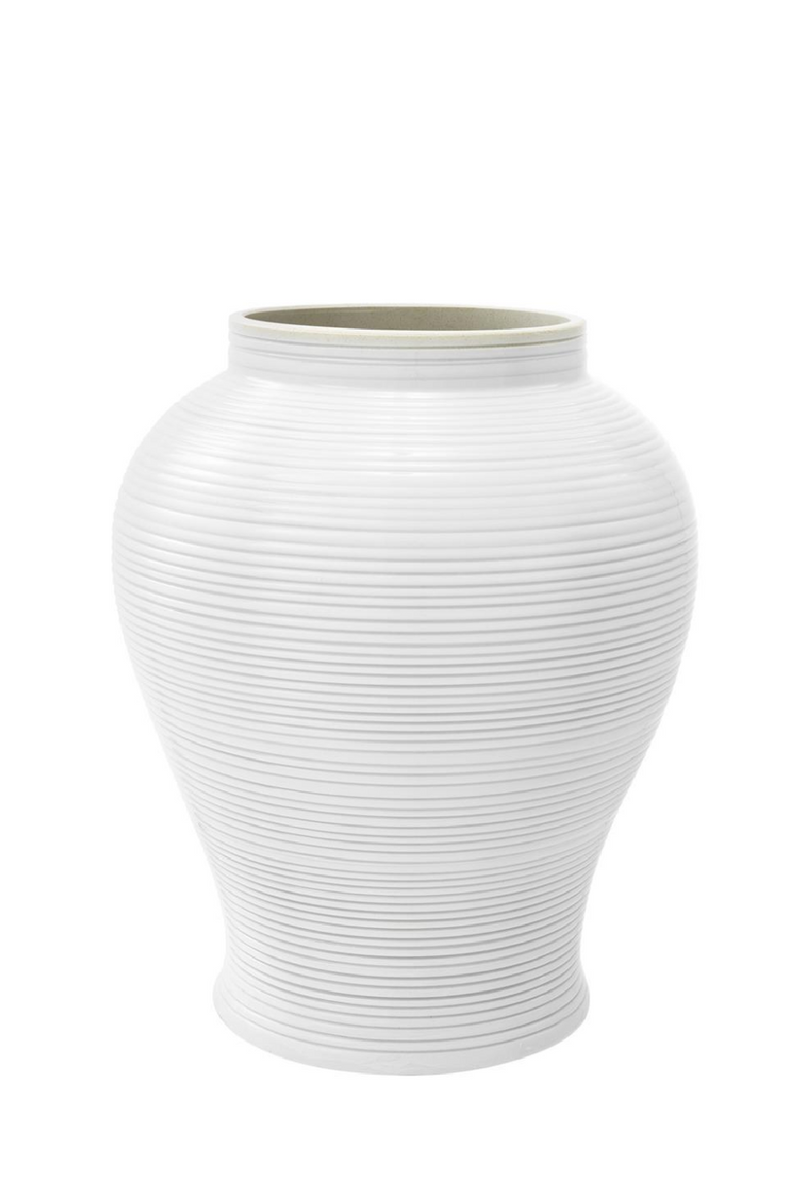 Pot en porcelaine blanche -L- | Eichholtz Celestine | Meubleluxe.fr