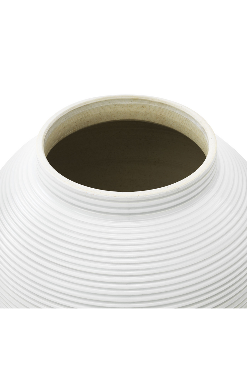 Pot en porcelaine blanche -S- | Eichholtz Celestine | Meubleluxe.fr